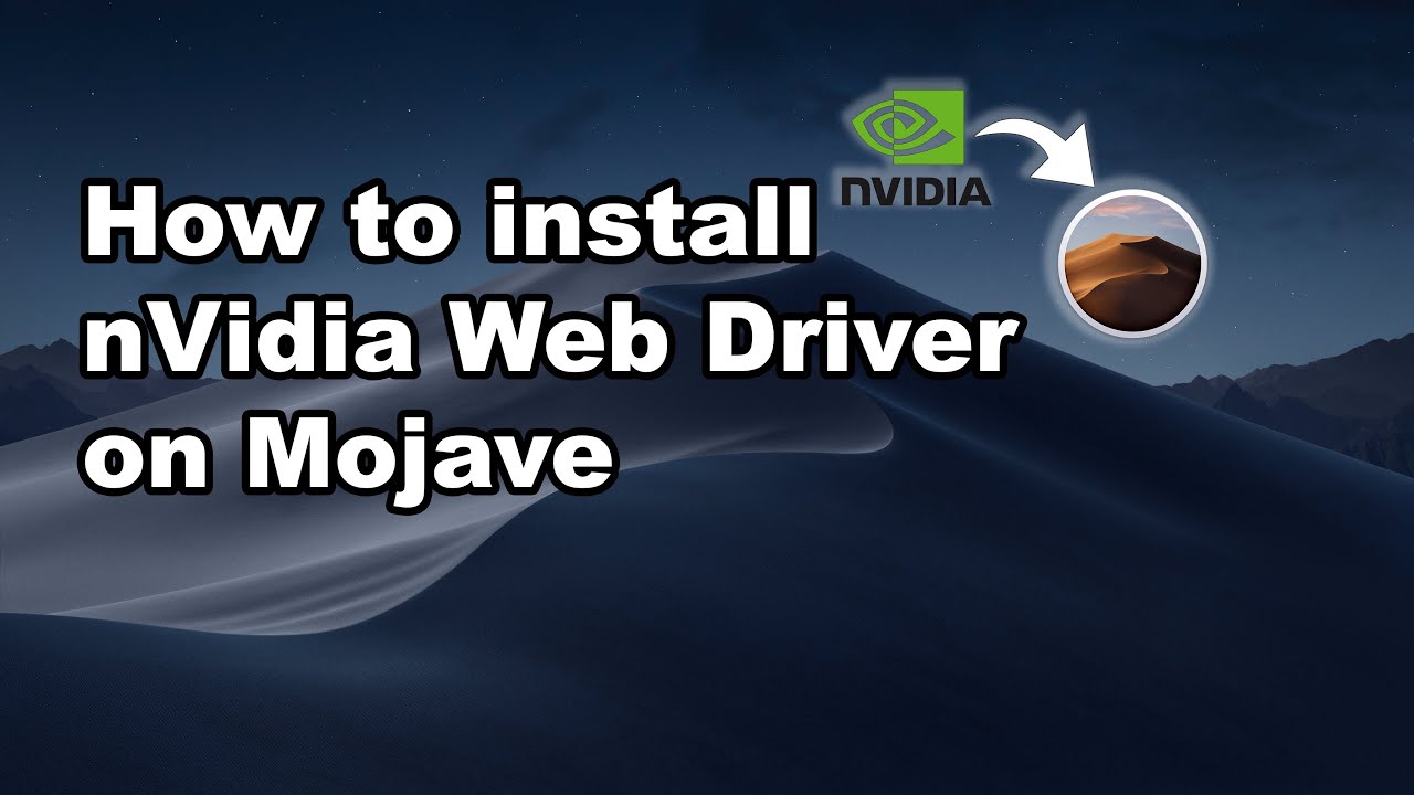 nvidia web driver for mac